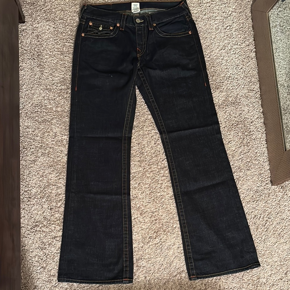 True Religion Black Bootcut Jeans Classic Style